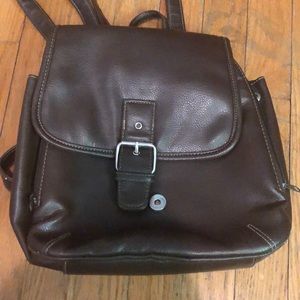 Brown small backpack